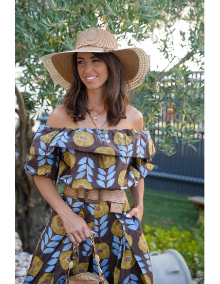 TOP FEMME VOLANT CHOCO E26