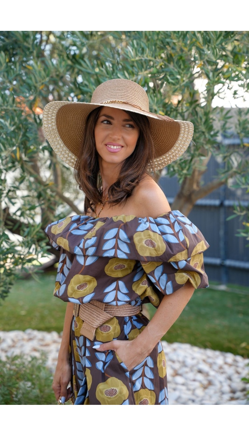 TOP FEMME VOLANT CHOCO E26