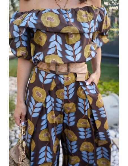 TOP FEMME VOLANT CHOCO E26