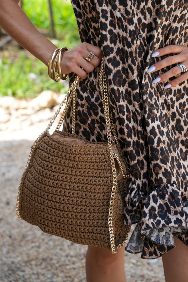 Sac Chaîne Doré Camel LISE - Élégance et Style à Domicile 2