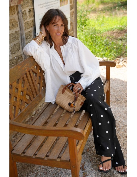 Pantalon Pois Noir VMJOAN - Vêtements d'intérieur chics et élégants