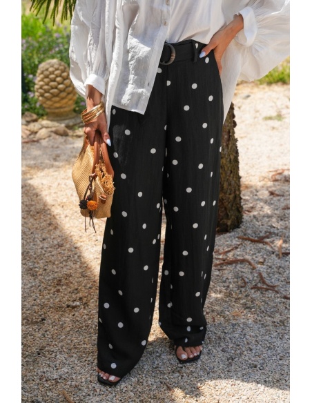 Pantalon Pois Noir VMJOAN - Vêtements d'intérieur chics et élégants