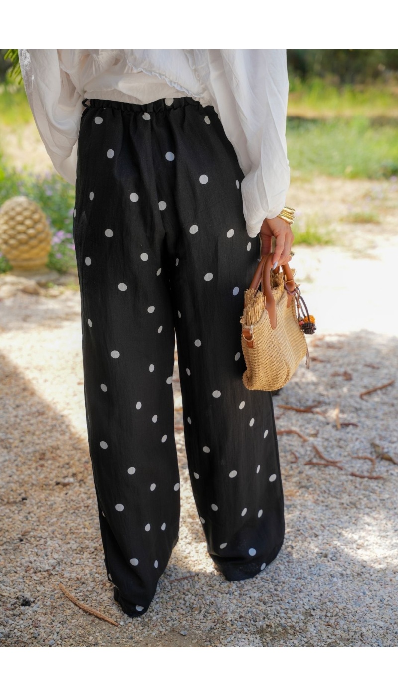 Pantalon Pois Noir VMJOAN - Vêtements d'intérieur chics et élégants