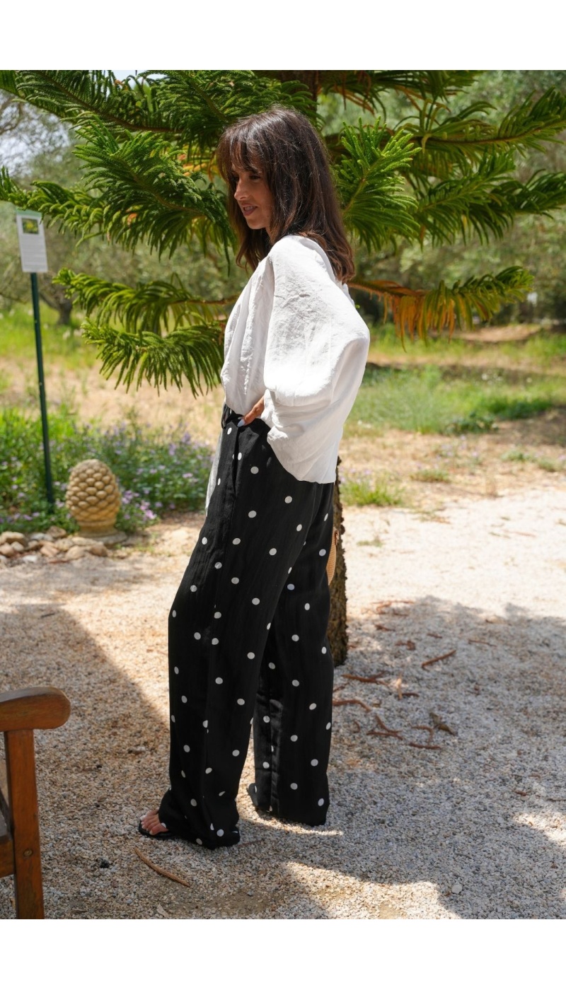 Pantalon Pois Noir VMJOAN - Vêtements d'intérieur chics et élégants