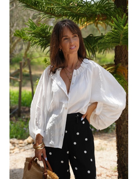 Chemisier Blanc Oversize OLIVIA
