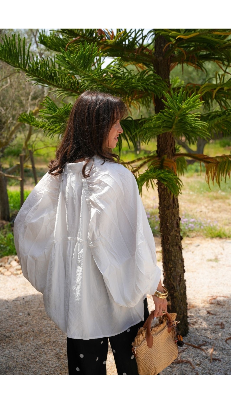 Chemisier Blanc Oversize OLIVIA