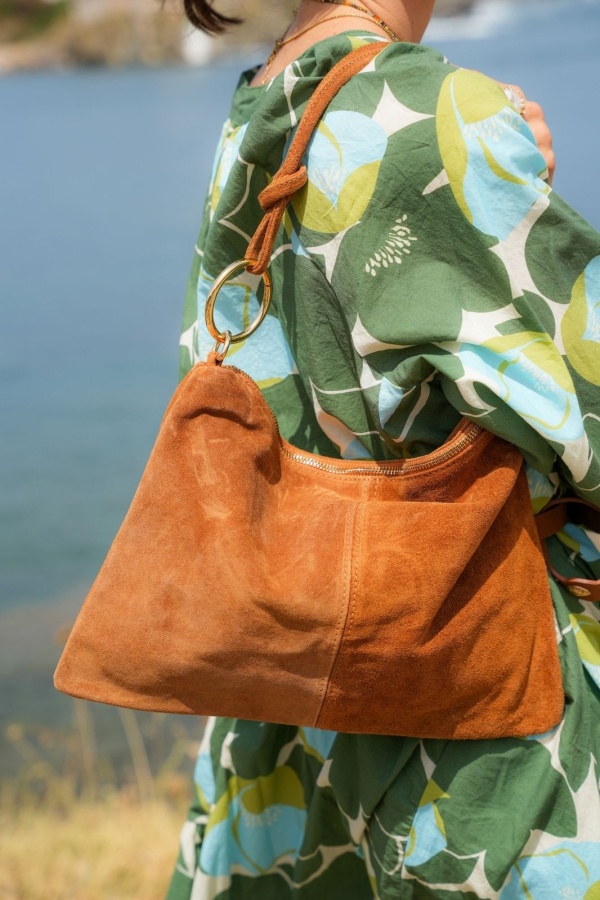 Camel Leather Bag BRADFORT Noho - 1 | Welcome