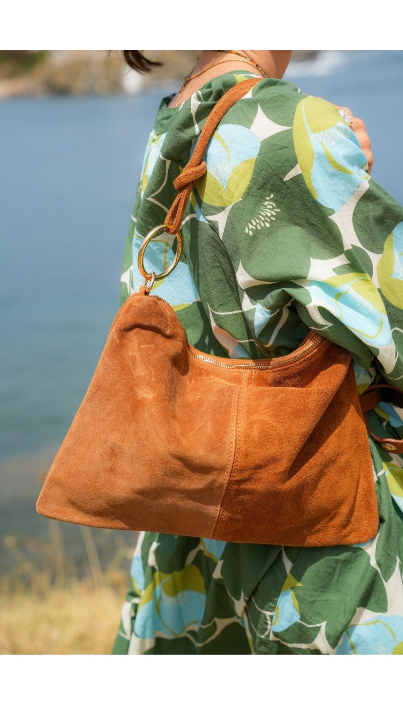 Sac Cuir Camel BRADFORT Noho - 1 | Accueil