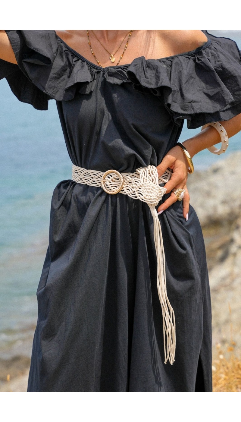 CEINTURES FEMME MACRAM ECRU E26 Noho - 1 | Benvenuto