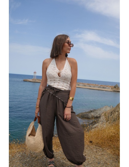 Choco Studded Trousers MAGLIE Noho - 1 | Welcome