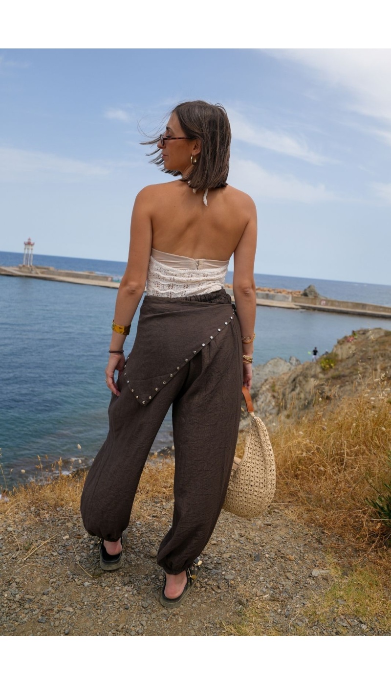 Choco Studded Trousers MAGLIE Noho - 2 | Welcome