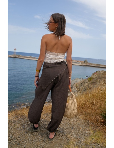 Pantalón Choco Tachuelas MAGLIE Noho - 2 | Bienvenido