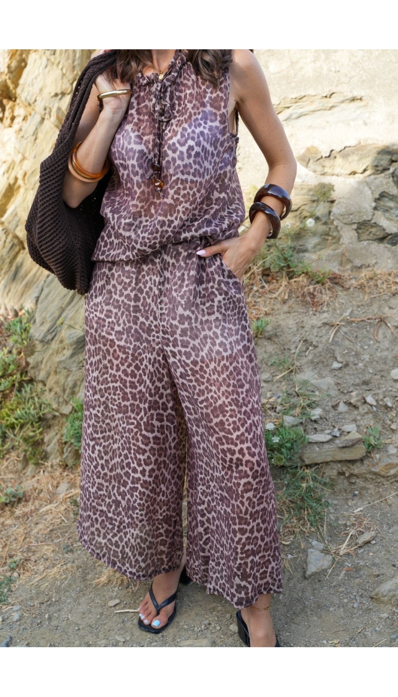 Kurze Hose mit Leopardenmuster von KIRA Noho - 2 | Willkommen