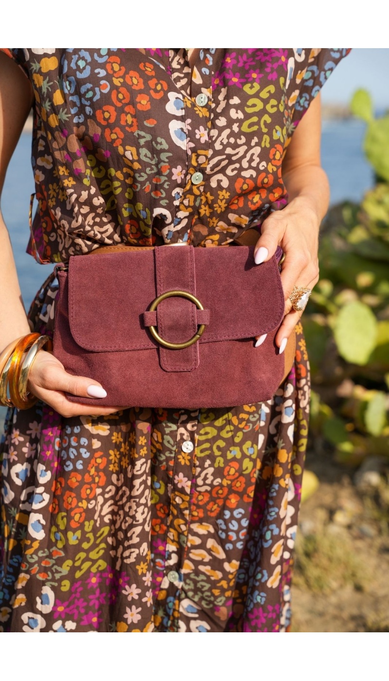 Sac Daim Bordeaux MILAN Noho - 3 | Accueil