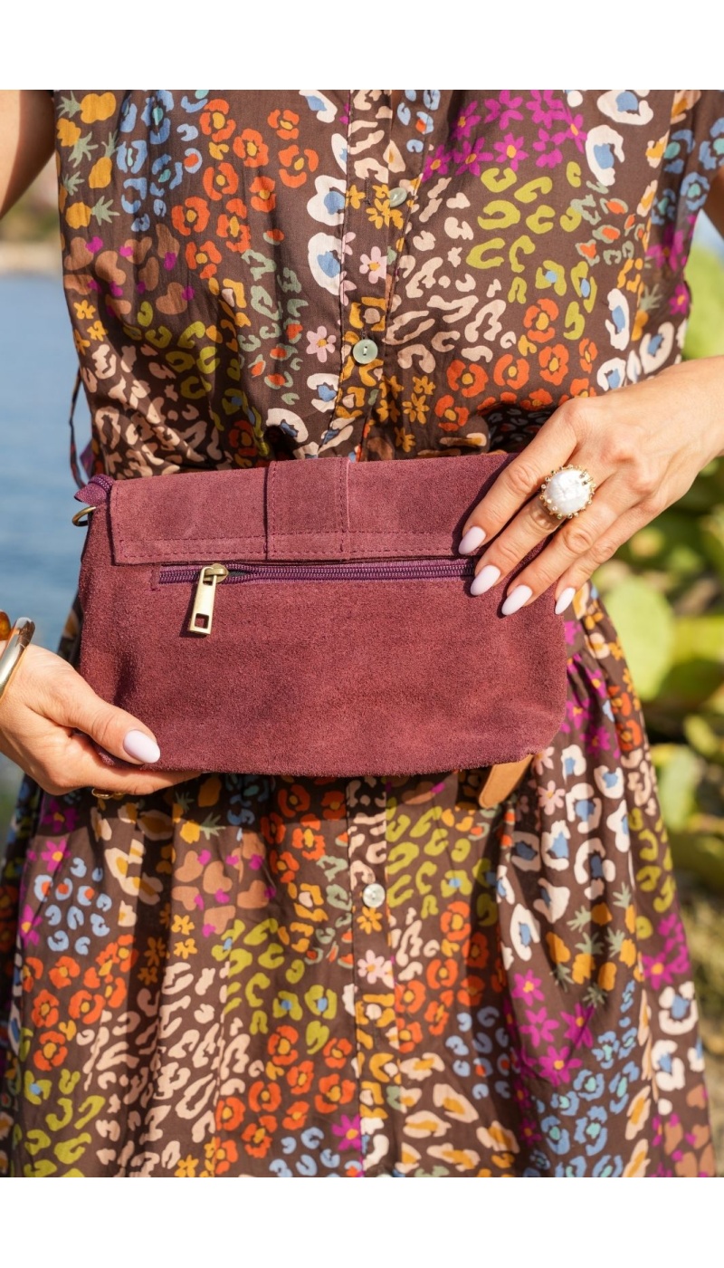 Sac Daim Bordeaux MILAN Noho - 2 | Accueil