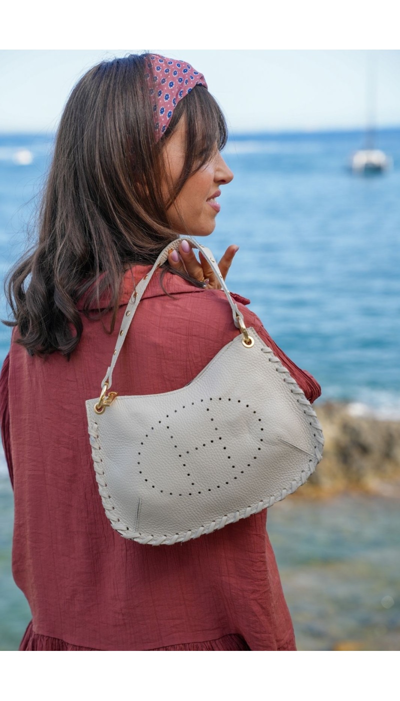 Pochette Ecru Tressé HAILEY Noho - 3 | Accueil