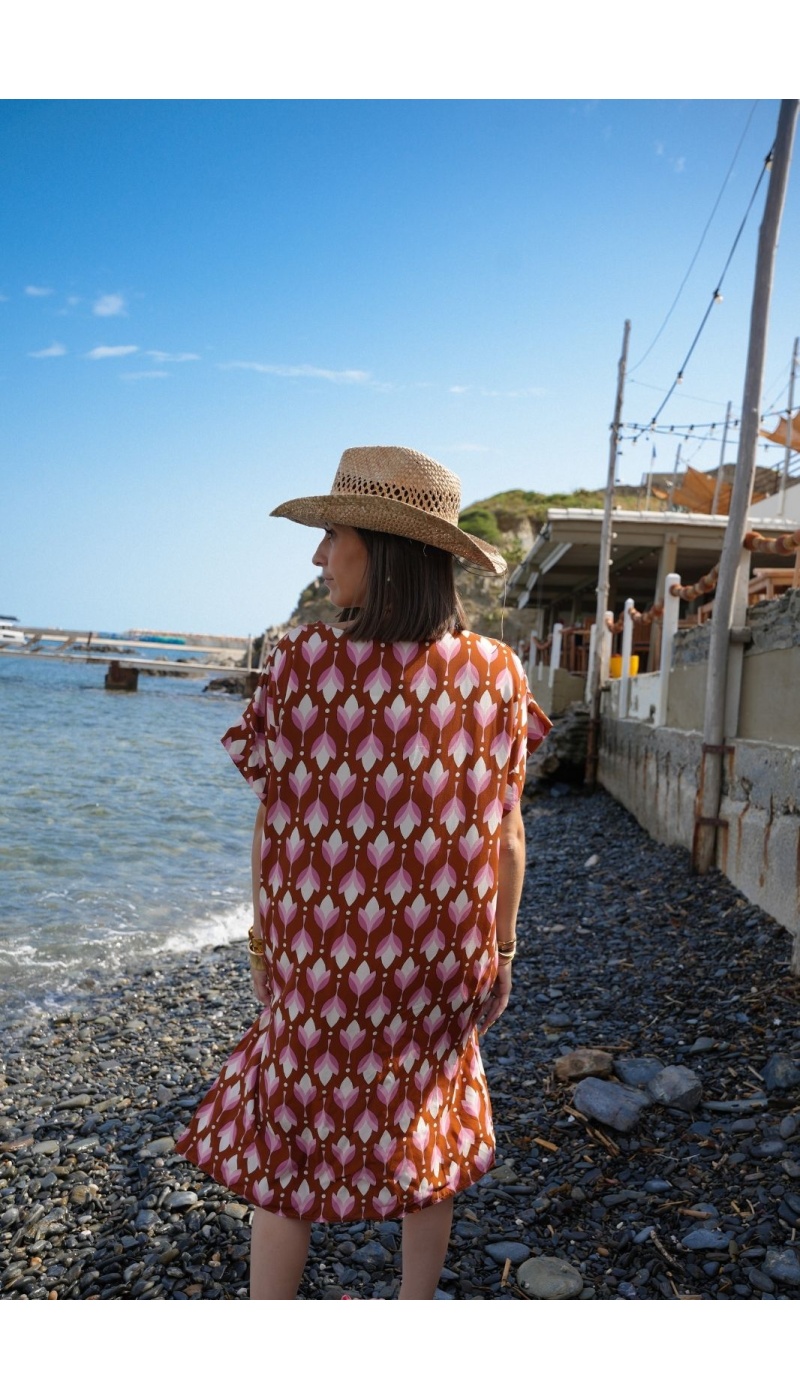 ROBES FEMME IMPRI CAMEL E26 Noho - 2 | DONNE
