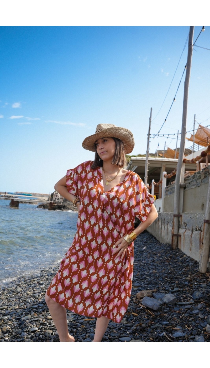 ROBES FEMME IMPRI CAMEL E26 Noho - 3 | DONNE