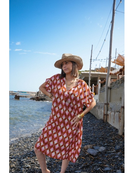 ROBES FEMME IMPRI CAMEL E26 Noho - 3 | DONNE