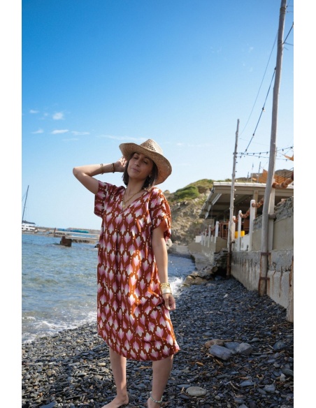 ROBES FEMME IMPRI CAMEL E26 Noho - 4 | DONNE