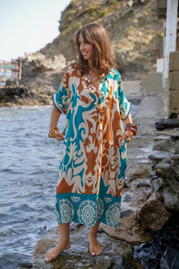 Long Duck Brown Dress VAIANA Noho - 1 | Welcome