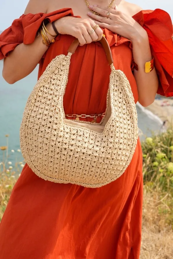 Sac Raphia Nature BONIFACIO Noho - 1 | Accueil