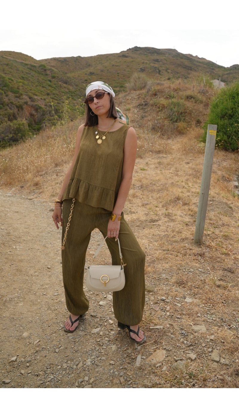 PANTALON FEMME VERT E26 Noho - 3 | Bem-vindo