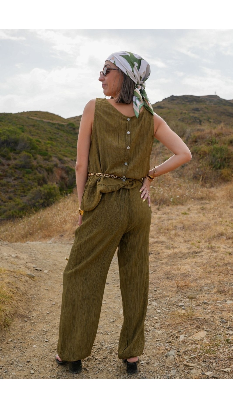 PANTALON FEMME VERT E26 Noho - 2 | Bem-vindo