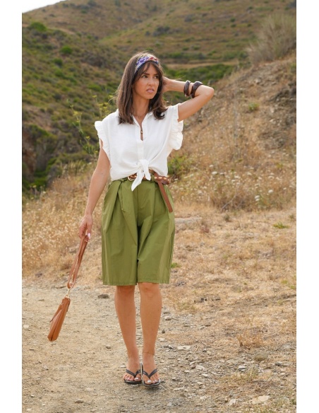 SHORTS FEMME CEINTU VERT E26 Noho - 1 | Bem-vindo