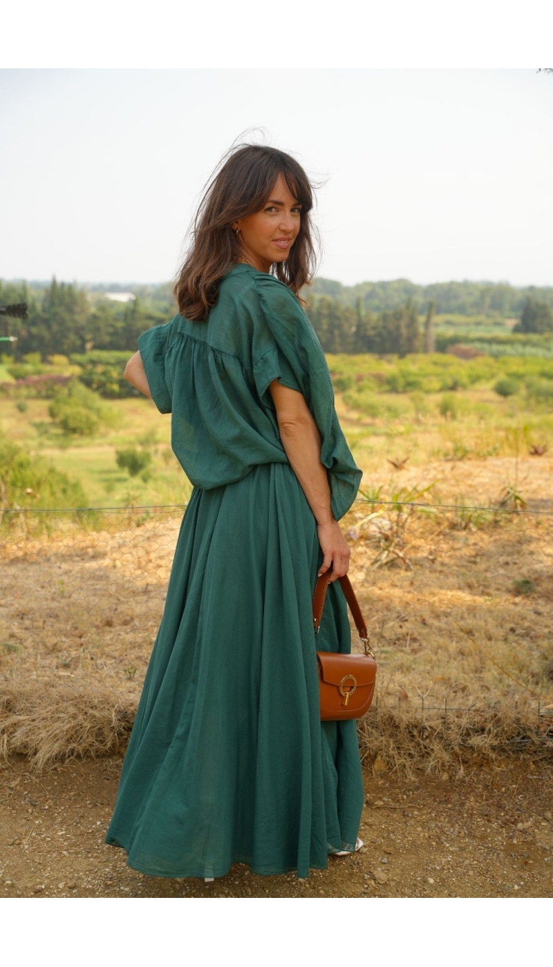 BLOUSE VERT H26 Johanna - 2 | Bienvenido