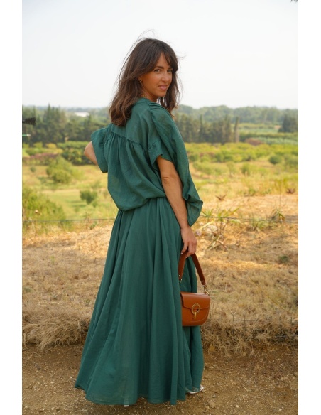 BLOUSE VERT H26 Johanna - 2 | Bienvenido