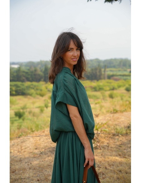 BLOUSE VERT H26 Johanna - 1 | Bienvenido