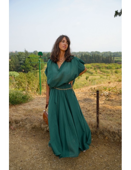 BLOUSE VERT H26 Johanna - 3 | Bienvenido