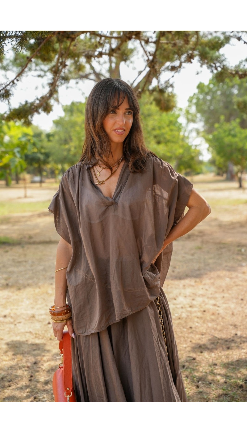 BLOUSE MARRON H26 Johanna - 1 | Benvenuto