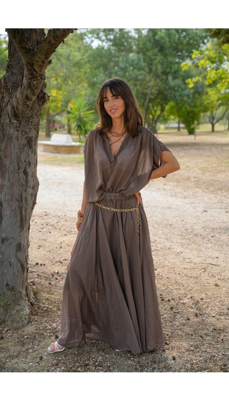 BLOUSE MARRON H26 Johanna - 3 | Benvenuto