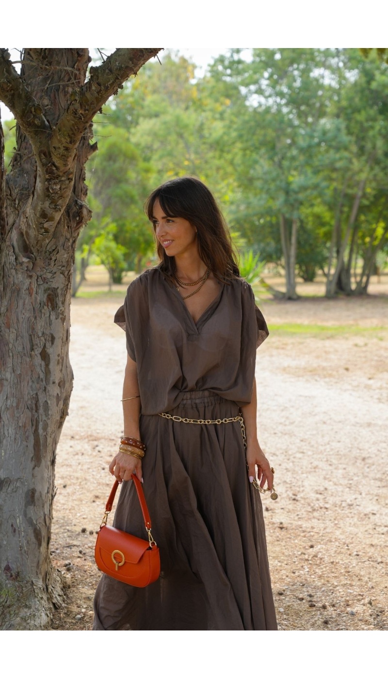 BLOUSE MARRON H26 Johanna - 4 | Benvenuto