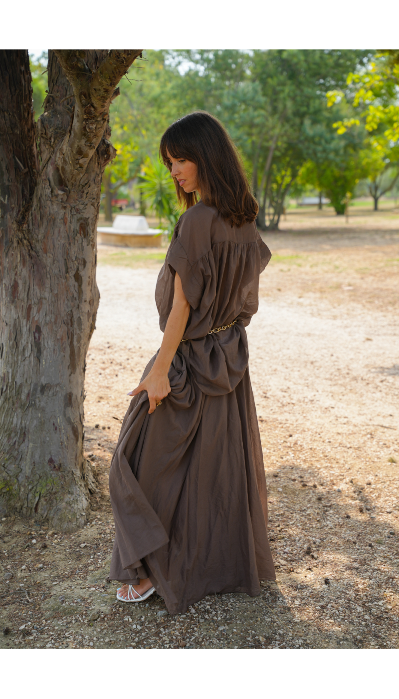 JUPES FEMME LONGUE MARRON H26 Johanna - 2 | Benvenuto