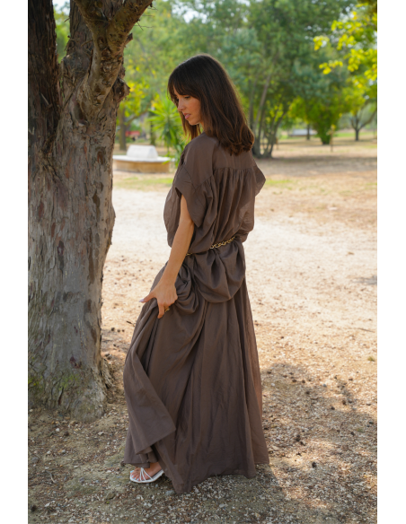 JUPES FEMME LONGUE MARRON H26 Johanna - 2 | Benvenuto