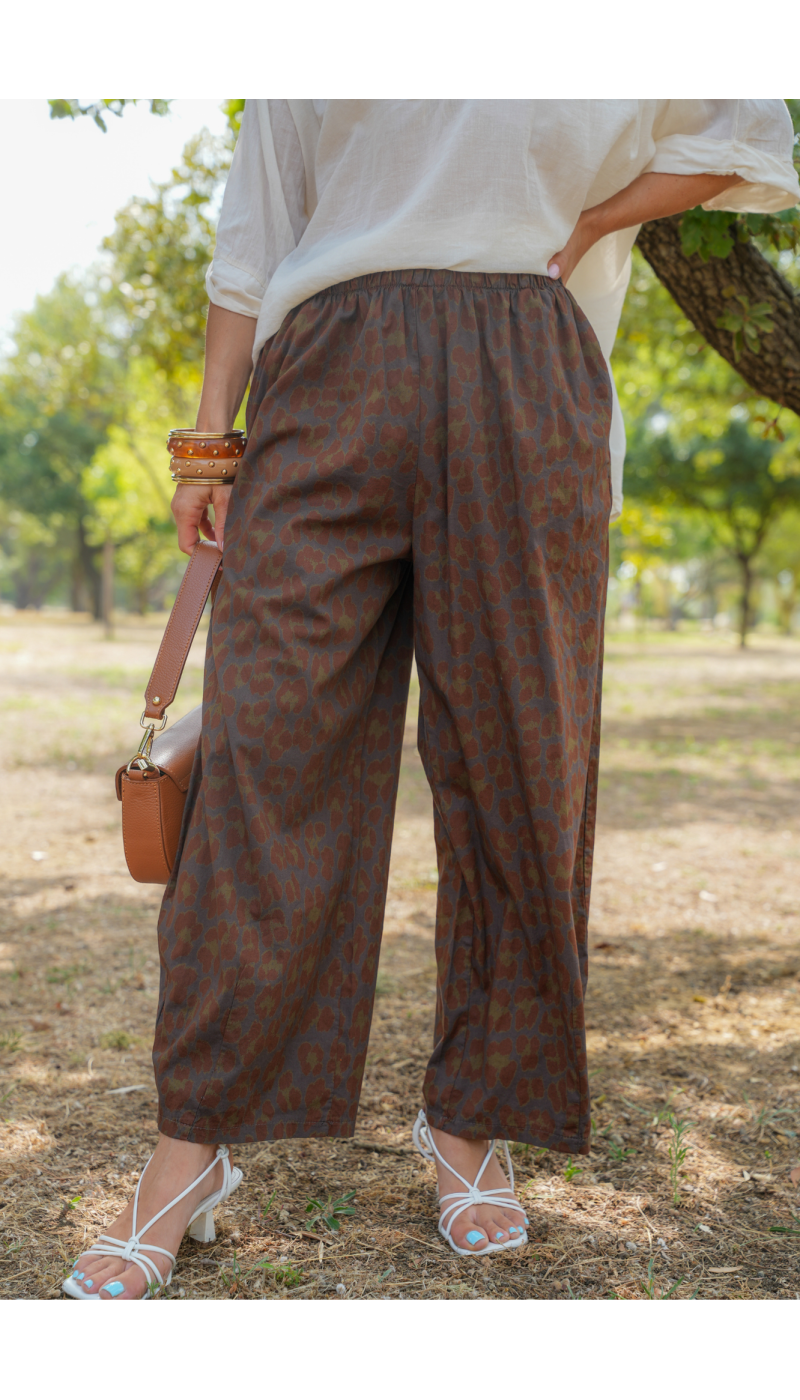 PANTALON FEMME LEOPAR GRIS H26 - 2 | Benvenuto