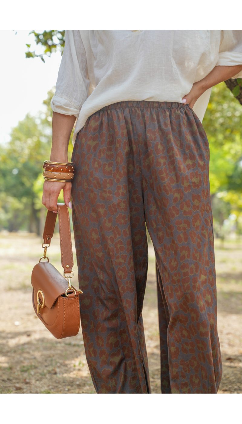 PANTALON FEMME LEOPAR GRIS H26 - 3 | Benvenuto