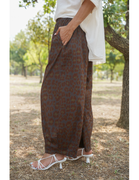 PANTALON FEMME LEOPAR GRIS H26 - 4 | Benvenuto