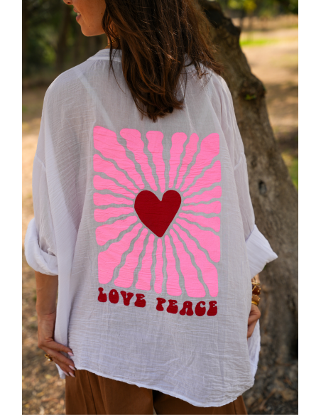 CHEMISIERS PEACE BLANC H26 - 3 | Benvenuto