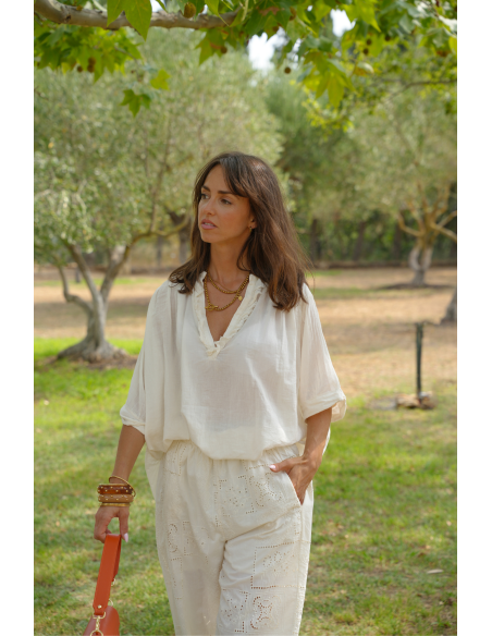 BLOUSE BLANC E26 - 3 | Benvenuto