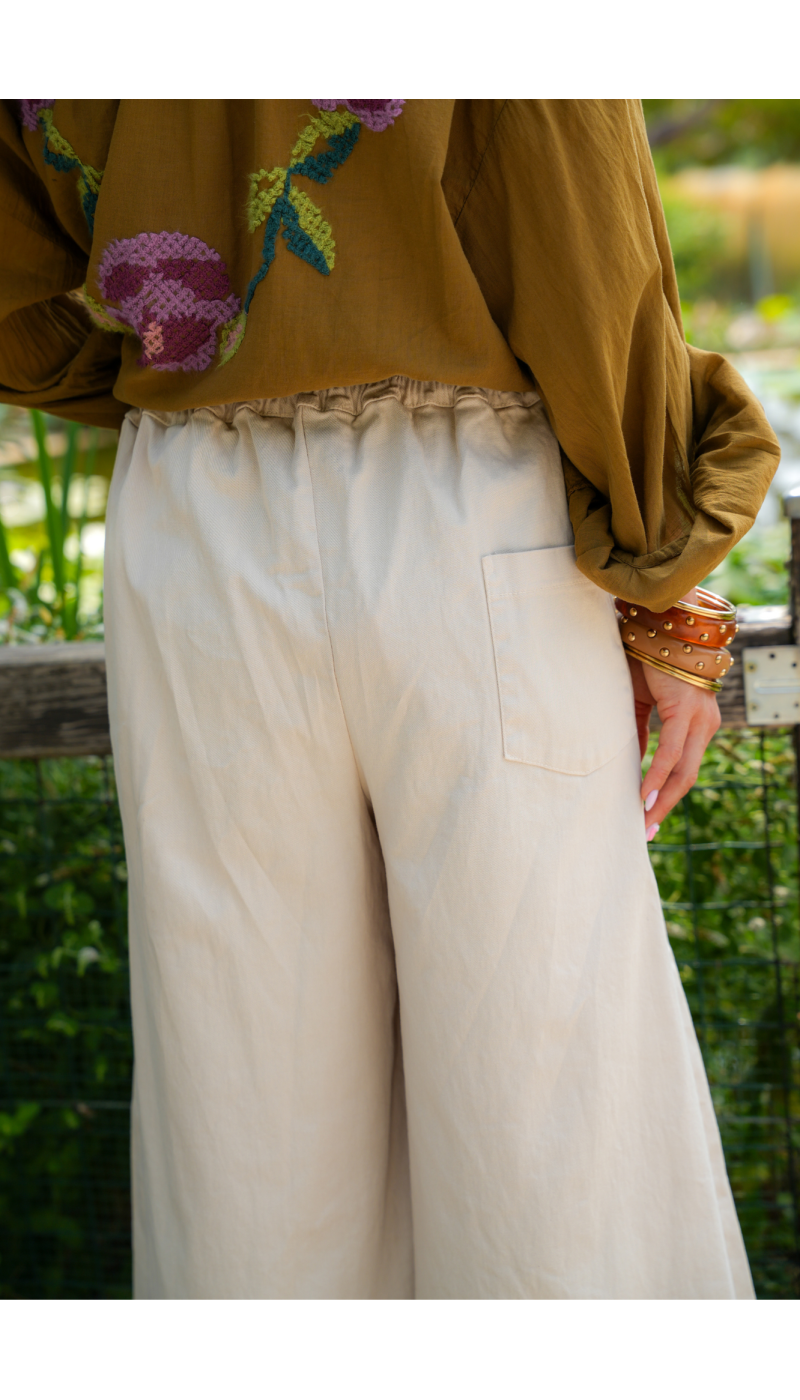 JUPES FEMME CULOTT ECRU H26 Johanna - 5 | Benvenuto