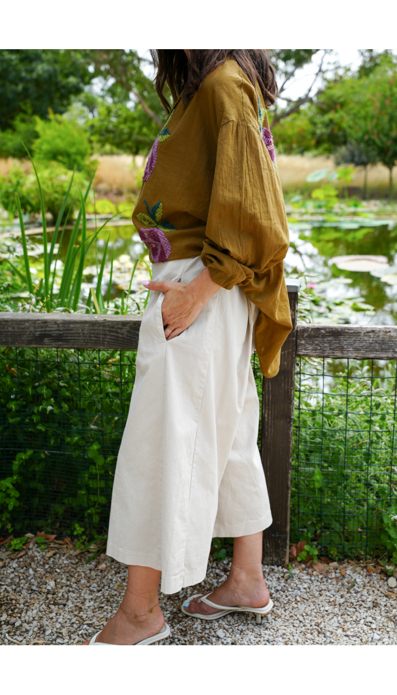 JUPES FEMME CULOTT ECRU H26 Johanna - 3 | Benvenuto