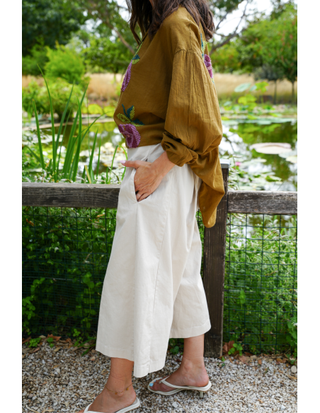 JUPES FEMME CULOTT ECRU H26 Johanna - 3 | Benvenuto