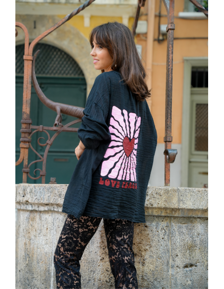 CHEMISIERS PEACE NOIR H26 - 2 | Benvenuto
