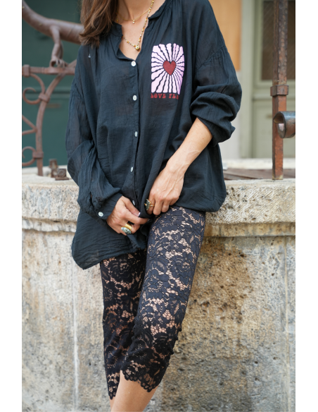 CHEMISIERS PEACE NOIR H26 - 5 | Benvenuto
