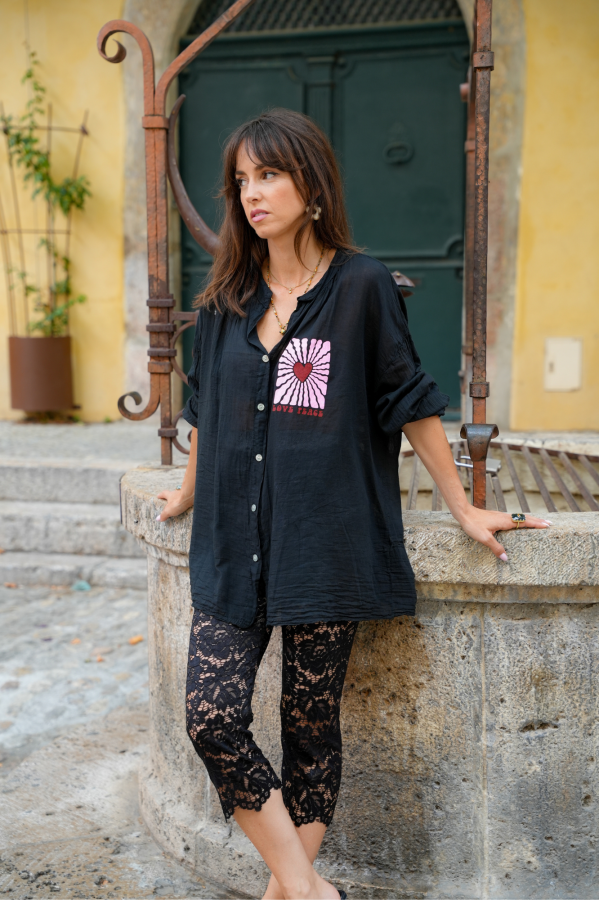 CHEMISIERS PEACE NOIR H26 - 1 | Benvenuto