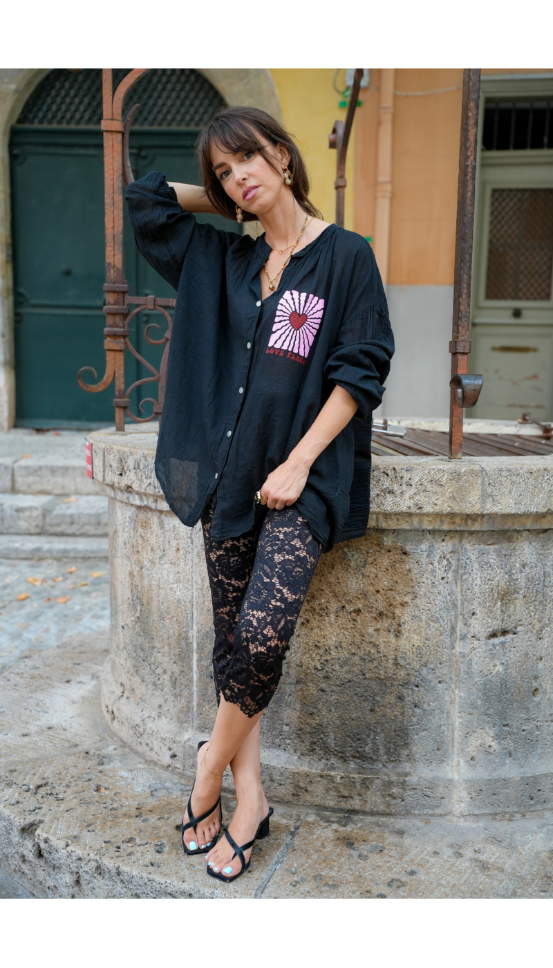 LEGGING FEMME DENTEL NOIR H26 - 1 | Benvenuto